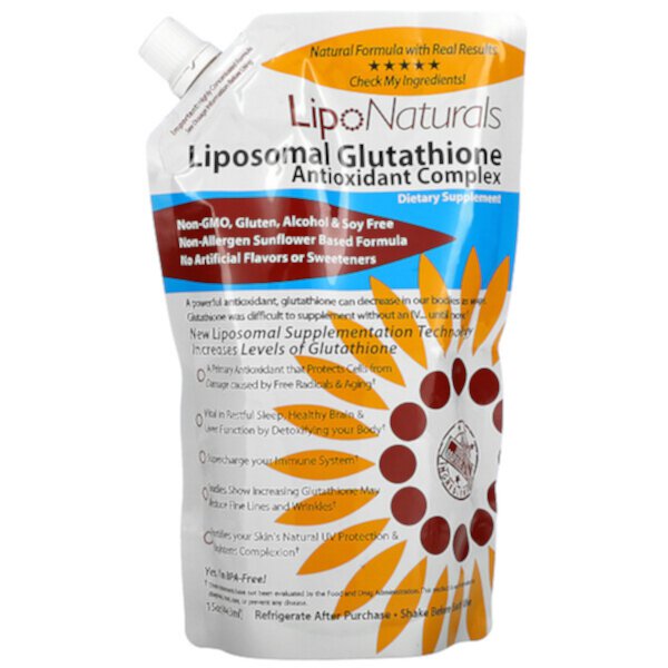 Липосомальный Глутатион, Антиоксидантный Комплекс - 443 мл - Lipo Naturals Lipo Naturals