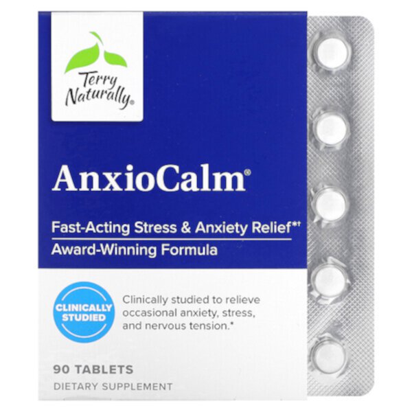 AnxioCalm, 90 таблеток Terry Naturally