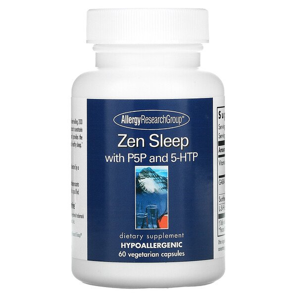 Zen Sleep с P5P и 5-HTP - 60 вегетарианских капсул - Allergy Research Group Allergy Research Group