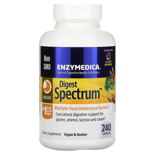 Digest Spectrum, 240 капсул Enzymedica