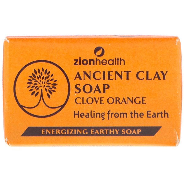 Древнее глиняное мыло, гвоздичный апельсин, 6 унций (170 г) Zion Health
