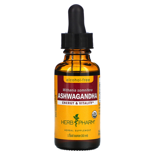 Ashwagandha, Без алкоголя - 30 мл - Herb Pharm Herb Pharm