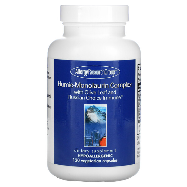 Humic-Monolaurin Complex - 120 вегетарианских капсул - Allergy Research Group Allergy Research Group