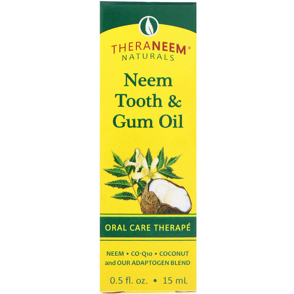 TheraNeem Naturals, Масло для зубов и десен нима, средство для ухода за полостью рта, 0,5 ж. унц. (15 мл) Organix South