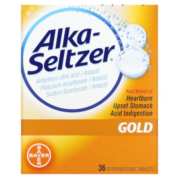 Gold - 36 шипучих таблеток - Alka-Seltzer Alka-Seltzer
