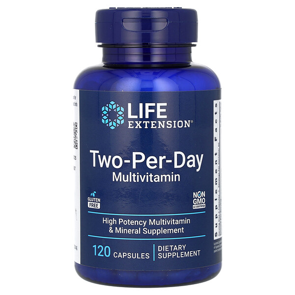 Два мультивитамина в день, 120 капсул Life Extension