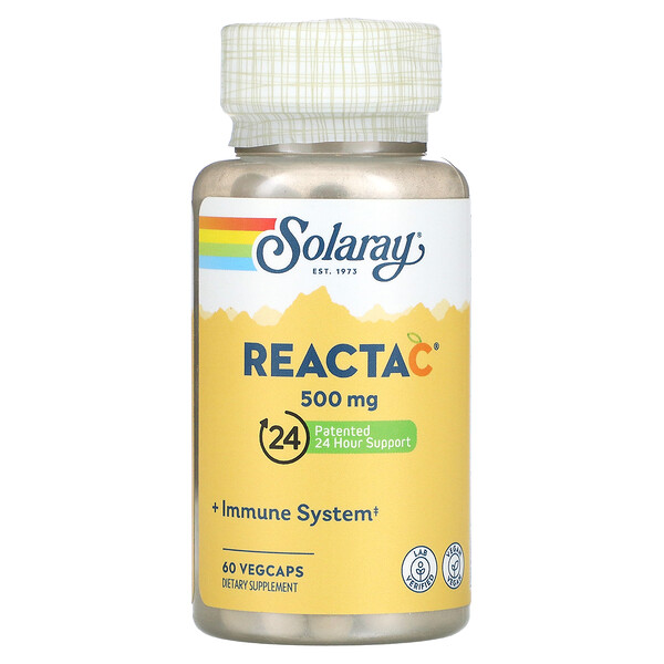 Reacta-C - 500 мг - 60 растительных капсул - Solaray Solaray
