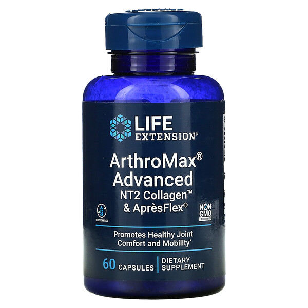 ArthroMax Advanced, NT2 Коллаген & ApresFlex, 60 капсул - Life Extension Life Extension