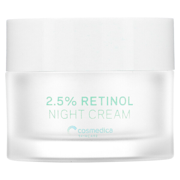 Ночной крем с 2,5% ретинолом, ночное омолаживающее средство, 1,76 унции (50 г) Cosmedica Skincare