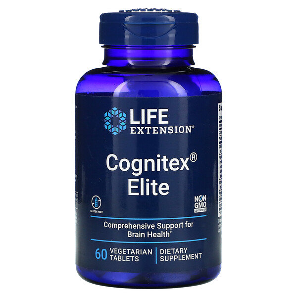Cognitex Elite, 60 вегетарианских таблеток Life Extension