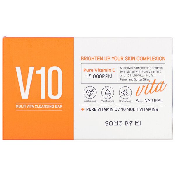 Очищающее мыло V10 Multi Vita, 95 г SOME BY MI