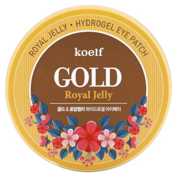 Гидрогелевые патчи для глаз Gold Royal Jelly, 60 патчей Koelf