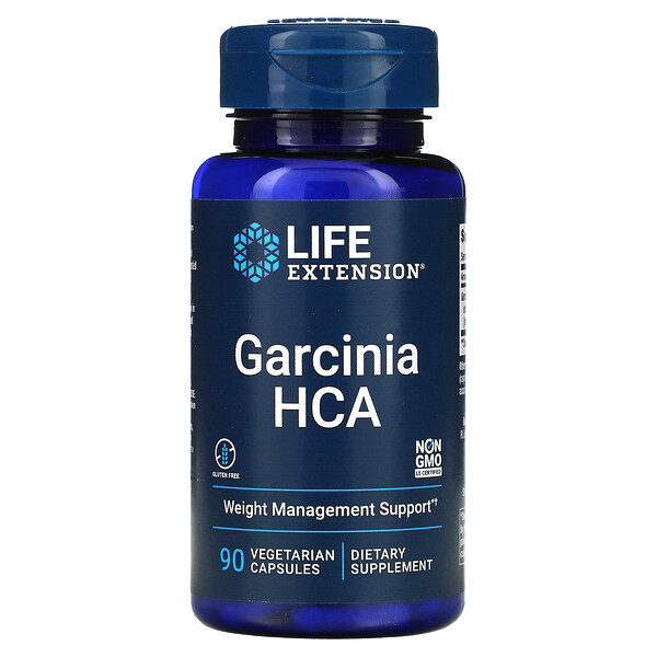 Гарциния HCA, 90 вегетарианских капсул Life Extension