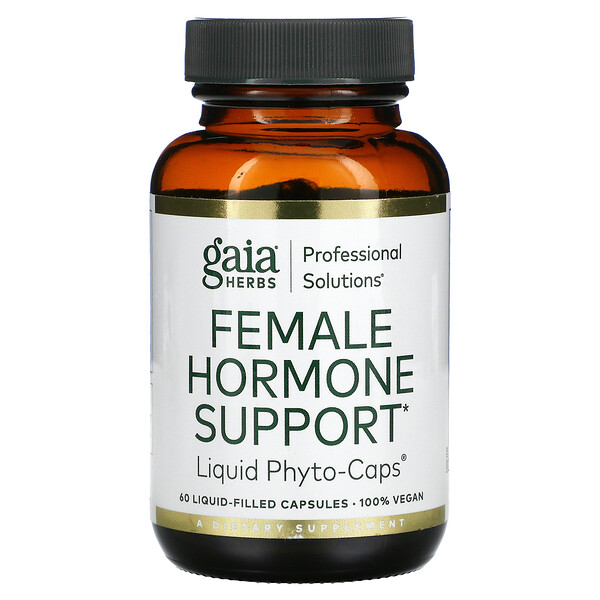 Поддержка женских гормонов, 60 наполненных жидкостью капсул Gaia Herbs