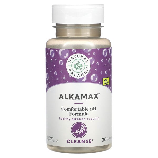 AlkaMax, Щелочной бустер, 30 капсул Natural Balance