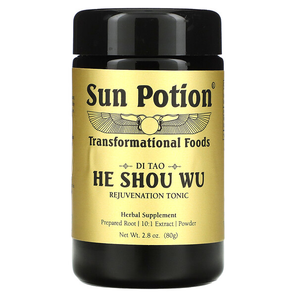 Порошок He Shou Wu, 2,8 унции (80 г) Sun Potion