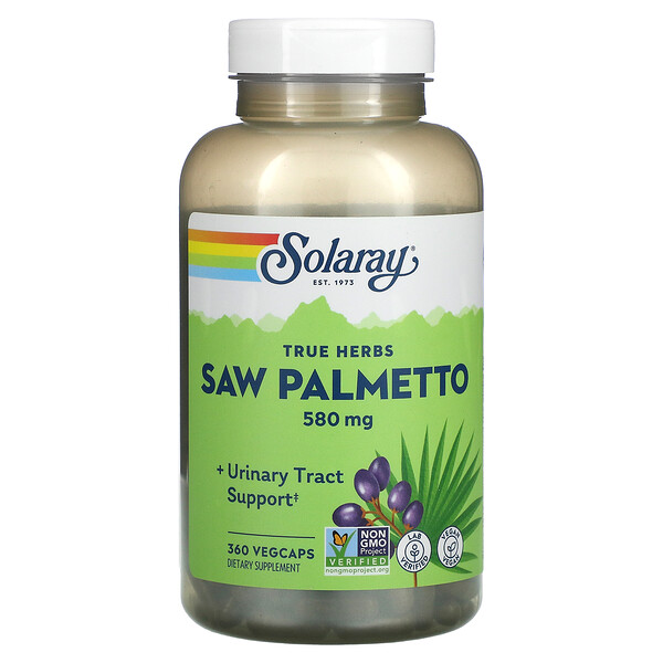 Пила Пальметто - 580 мг - 360 капсул - Solaray Solaray