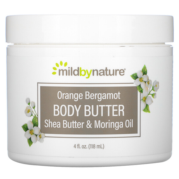 Orange Bergamot Body Butter, 4 fl oz (118 ml) Mild By Nature