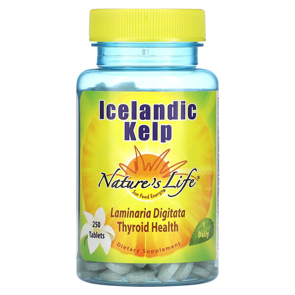 Исландский Ламинария - 250 таблеток - Nature's Life Nature's Life