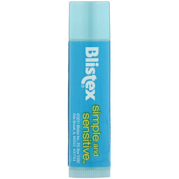 Simple and Sensitive, Увлажняющее средство для губ, 0,15 унции (4,25 г) Blistex