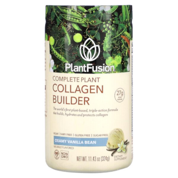 Complete Plant Collagen Builder, сливочно-ванильные бобы, 11,43 унции (324 г) PlantFusion