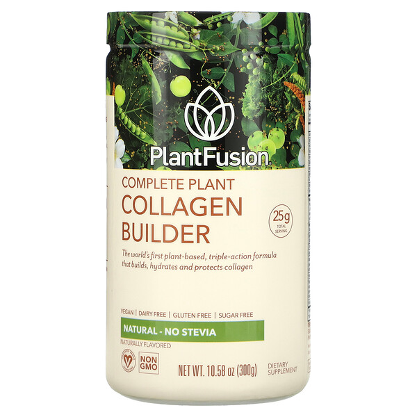 Complete Plant Collagen Builder, натуральный, 10,58 унций (300 г) PlantFusion