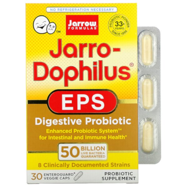 Jarro-Dophilus EPS, 50 миллиардов, 30 вегетарианских капсул Энтерогард - Jarrow Formulas Jarrow Formulas