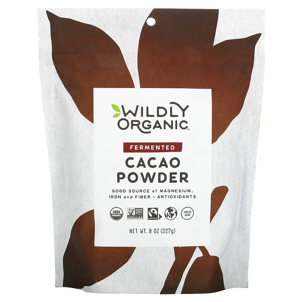 Ферментированный какао-порошок, 8 унций (227 г) Wildly Organic