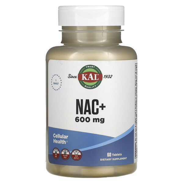 NAC+ - 600 мг - 60 таблеток - KAL KAL