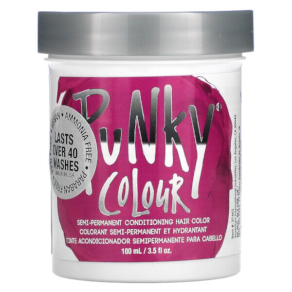 Полуперманентная краска-кондиционер для волос, Розовый фламинго, 3,5 ж. унц. (100 мл) Punky Colour