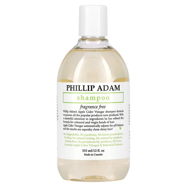 Шампунь, без запаха, 12 жидких унций (355 мл) Phillip Adam