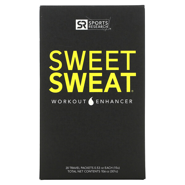 Sweet Sweat Workout Enhancer, 20 дорожных пакетиков по 0,53 унции (15 г) каждый Sports Research