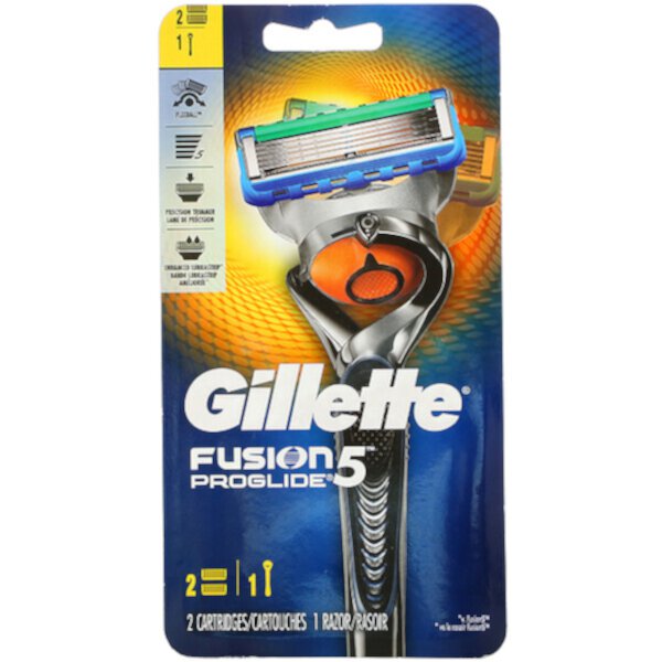 Fusion5 Proglide, 1 бритва + 2 картриджа Gillette