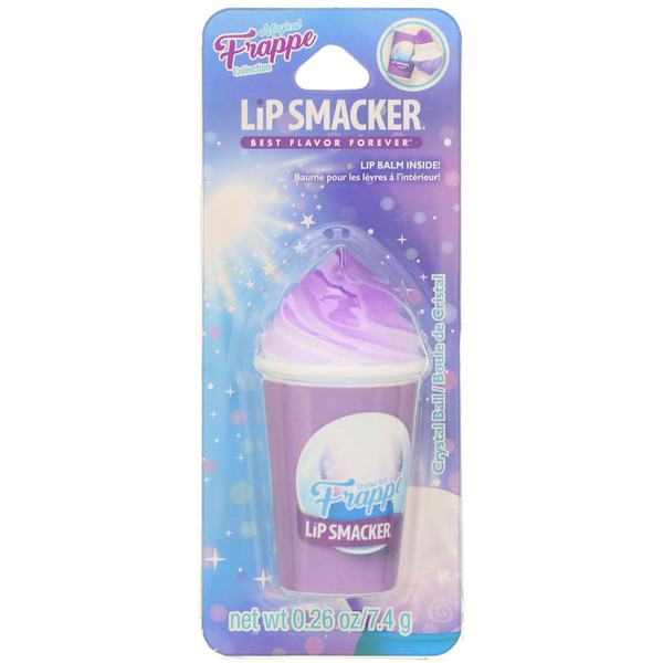 Бальзам для губ Frappe Cup, хрустальный шар, 0,26 унции (7,4 г) Lip Smacker