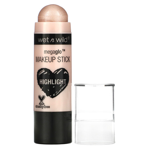 MegaGlo Makeup Stick, Highlight, When The Nude Strikes, 0,21 унции (6 г) Wet n Wild