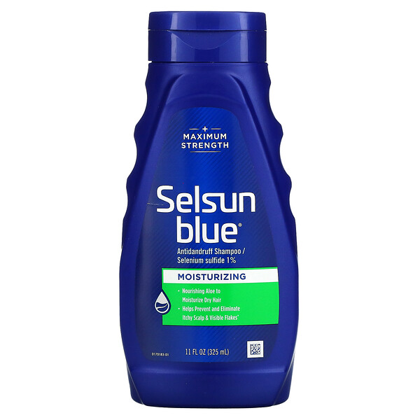 Шампунь против перхоти, увлажняющий, 11 жидких унций (325 мл) Selsun Blue