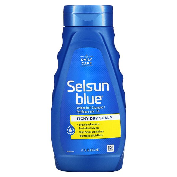Шампунь против перхоти, зуд сухой кожи головы, 11 жидких унций (325 мл) Selsun Blue