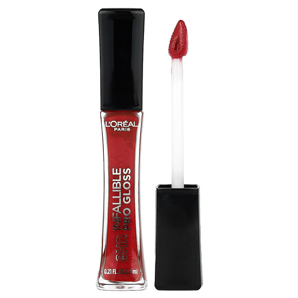 Infallible, 8HR Pro Gloss, оттенок 315 Rebel Red, 6,3 мл (0,21 жидк. унции) L'oreal