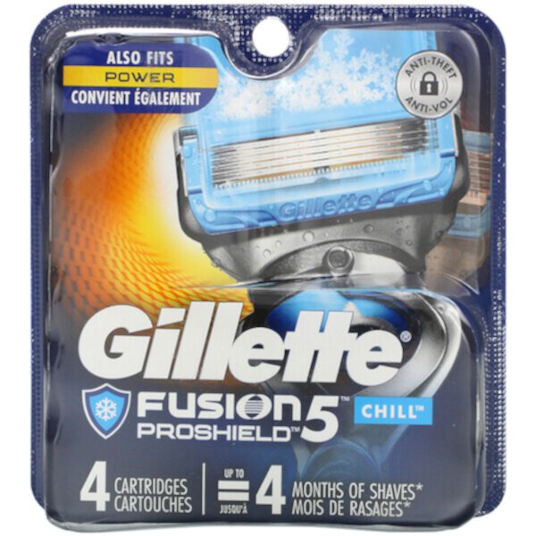 Fusion5 Proshield, охлаждение, 4 картриджа Gillette