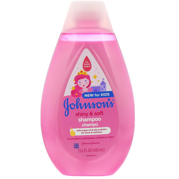 Kids, Shiny & Soft, шампунь, 13,6 жидких унций (400 мл) Johnson's Baby