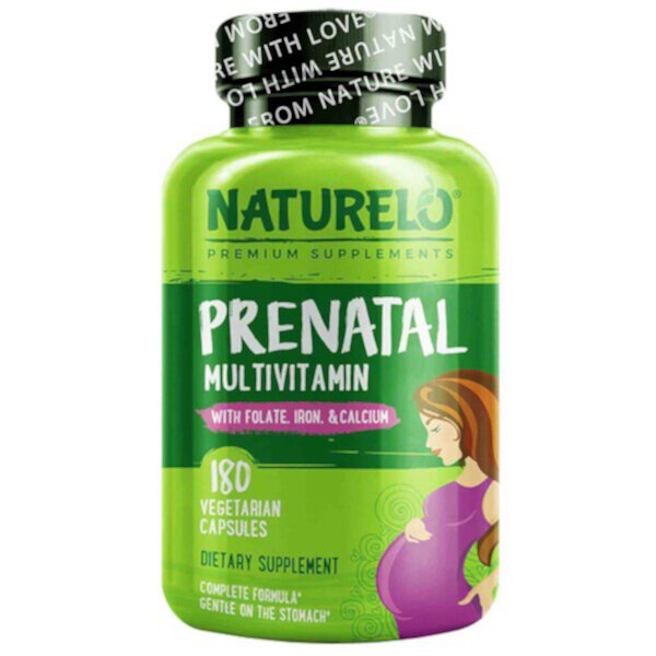 Мультивитамины для беременных, 180 вегетарианских капсул NATURELO