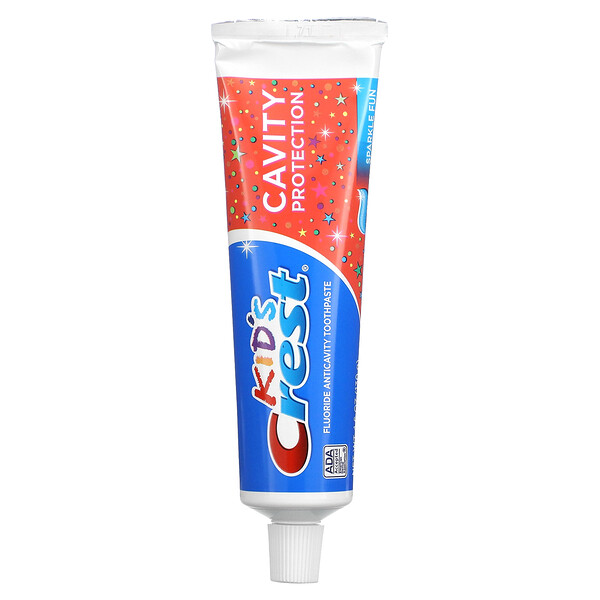 Kids, Cavity Protection, зубная паста против кариеса с фтором, Sparkle Fun, 4,2 унции (119 г) Crest
