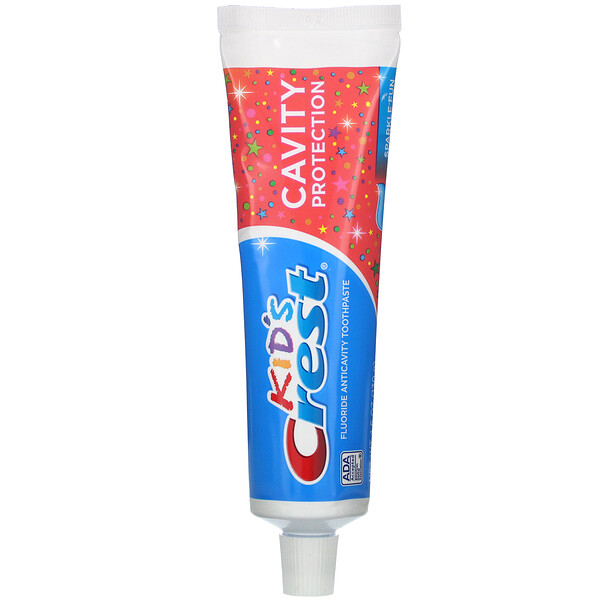 Kids, Зубная паста против кариеса с фтором, Sparkle Fun, 4,6 унции (130 г) Crest