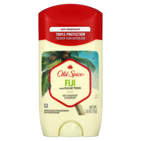 Fresher Collection, Антиперспирант и дезодорант, Фиджи, 2,6 унции (73 г) Old Spice