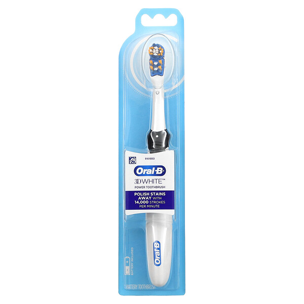 3D White, Зубная щетка на батарейках, 1 шт. Oral-B