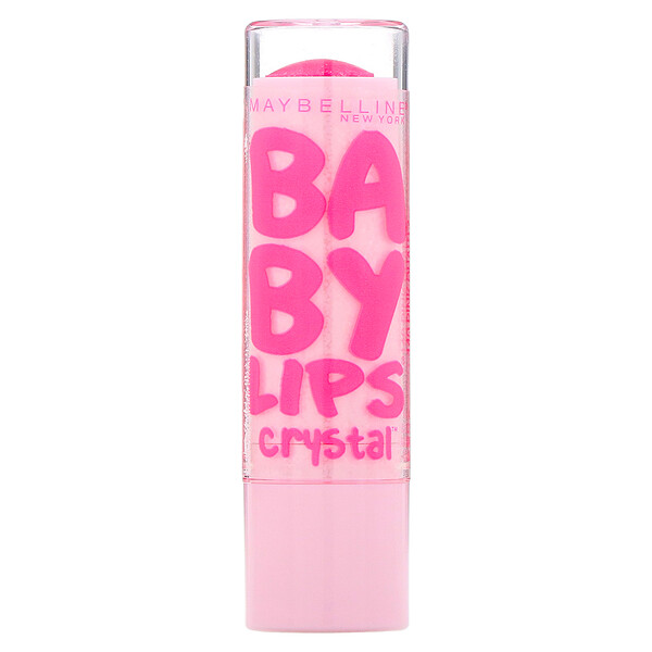 Baby Lips Crystal, Увлажняющий бальзам для губ, оттенок «Розовый кварц 140», 4,4 г (0,15 унции) MAYBELLINE