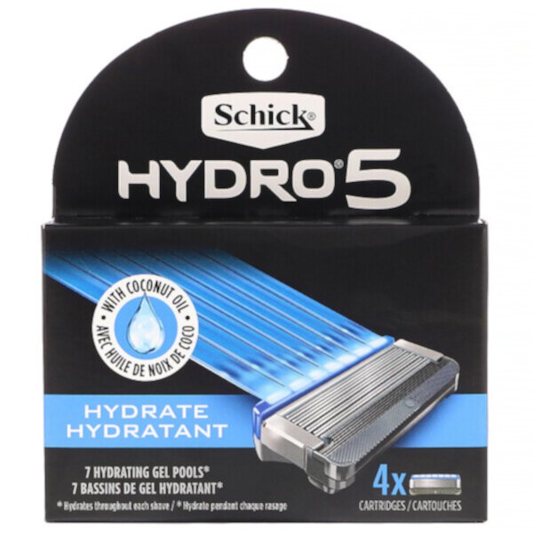 Hydro Sense, Hydrate, 4 картриджа Schick