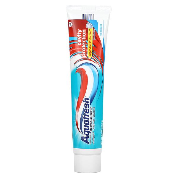 Зубная паста с фтором Triple Protection, защита кариеса, прохладная мята, 5,6 унций (158,8 г) Aquafresh