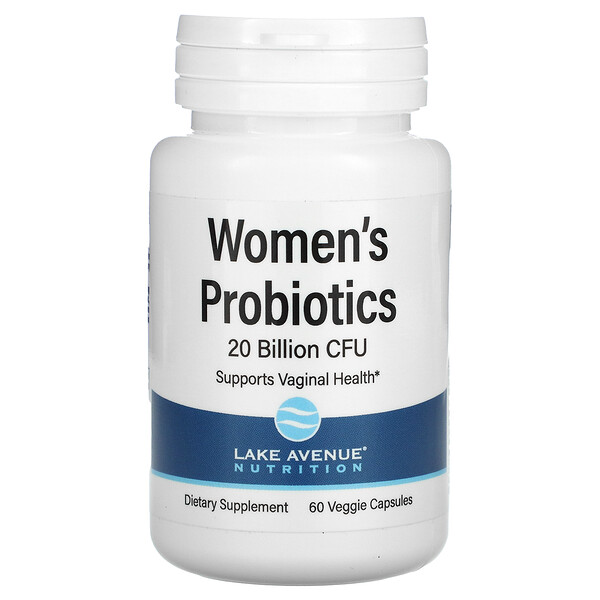 Пробиотики для женщин - 20 миллиардов КОЕ - 60 растительных капсул - Lake Avenue Nutrition Lake Avenue Nutrition