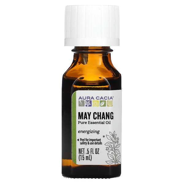 Чистое эфирное масло May Chang, 0,5 ж. унц. (15 мл) Aura Cacia